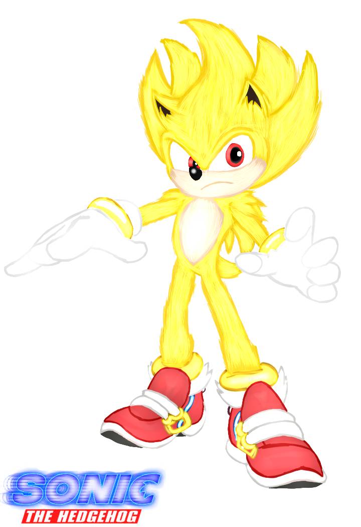Super Sonic (Movie Version)  Blake_Art : r/SonicTheHedgehog