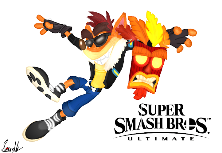 Crash - Super Smash Bros. Ultimate Wallpaper by TBWinger92 on DeviantArt