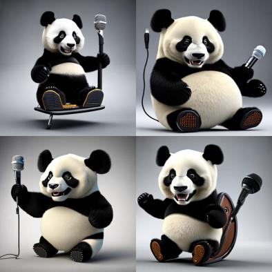 Panda Singer by DaniEspinozaCl on DeviantArt