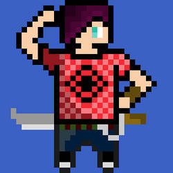 Pixel Guy With Sword