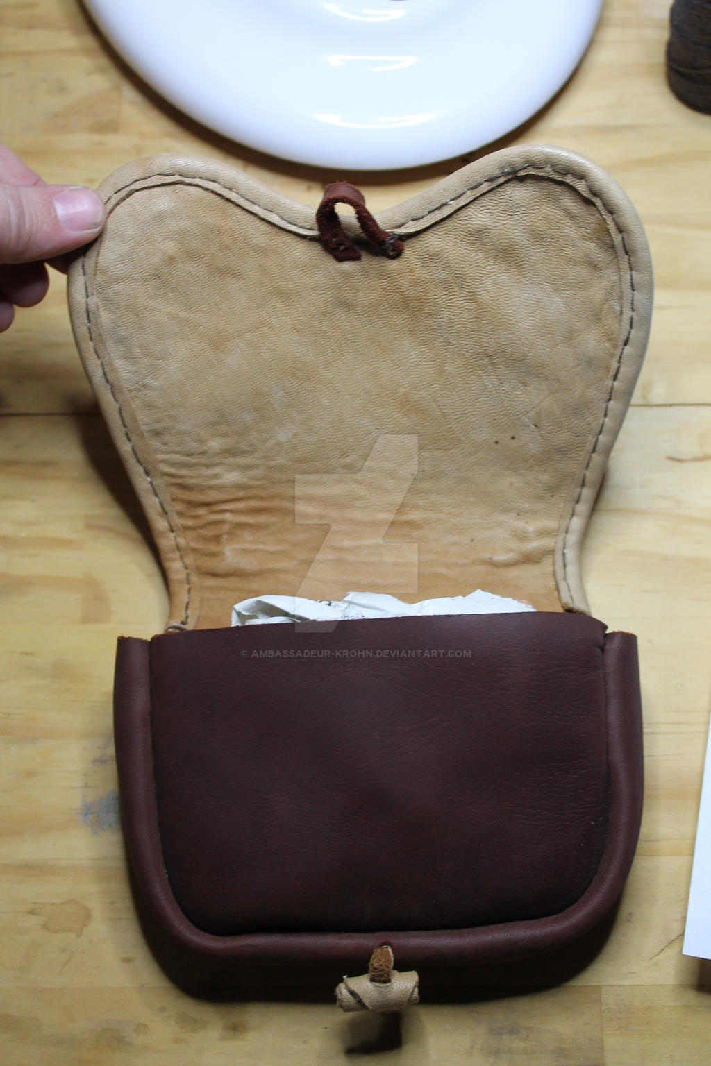 Merovingian pouch -inside