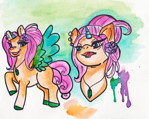 watercolor pony adopt open