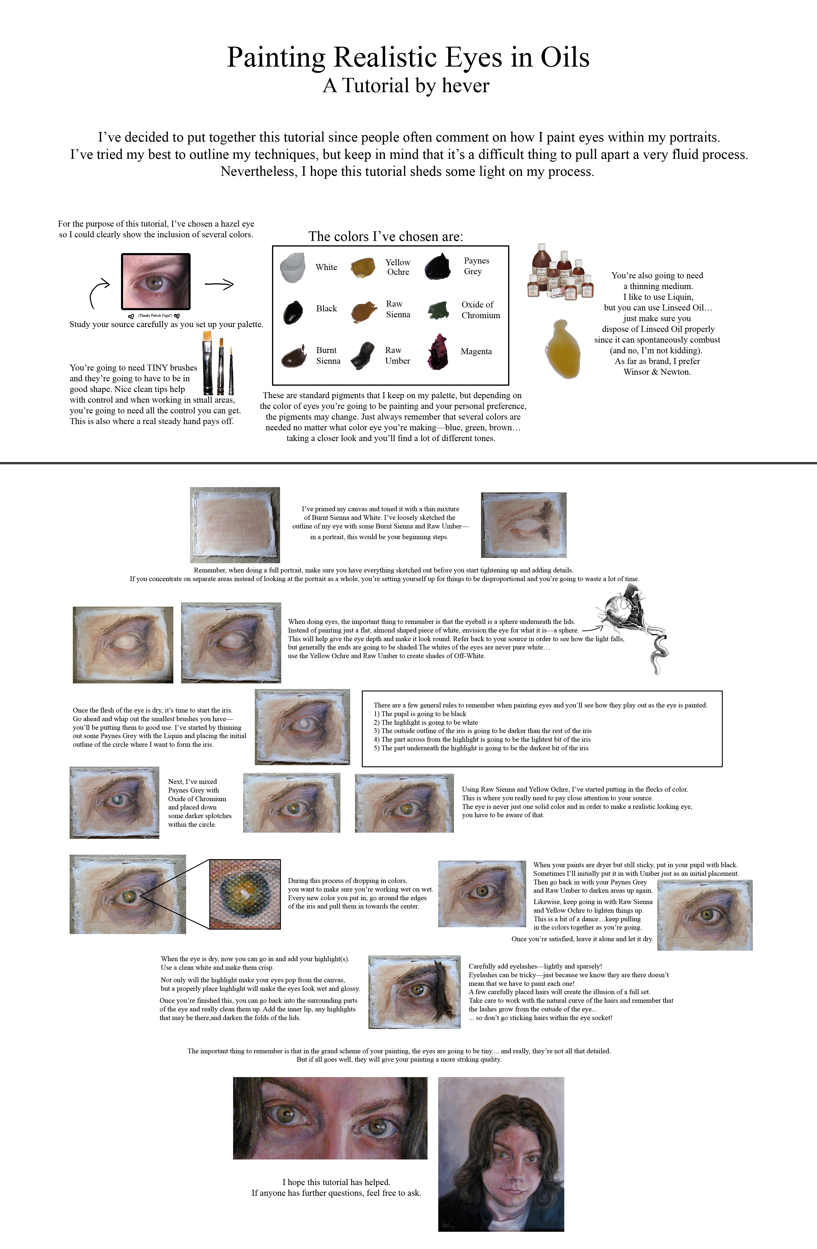 Painting Realistic Eyes in Oil