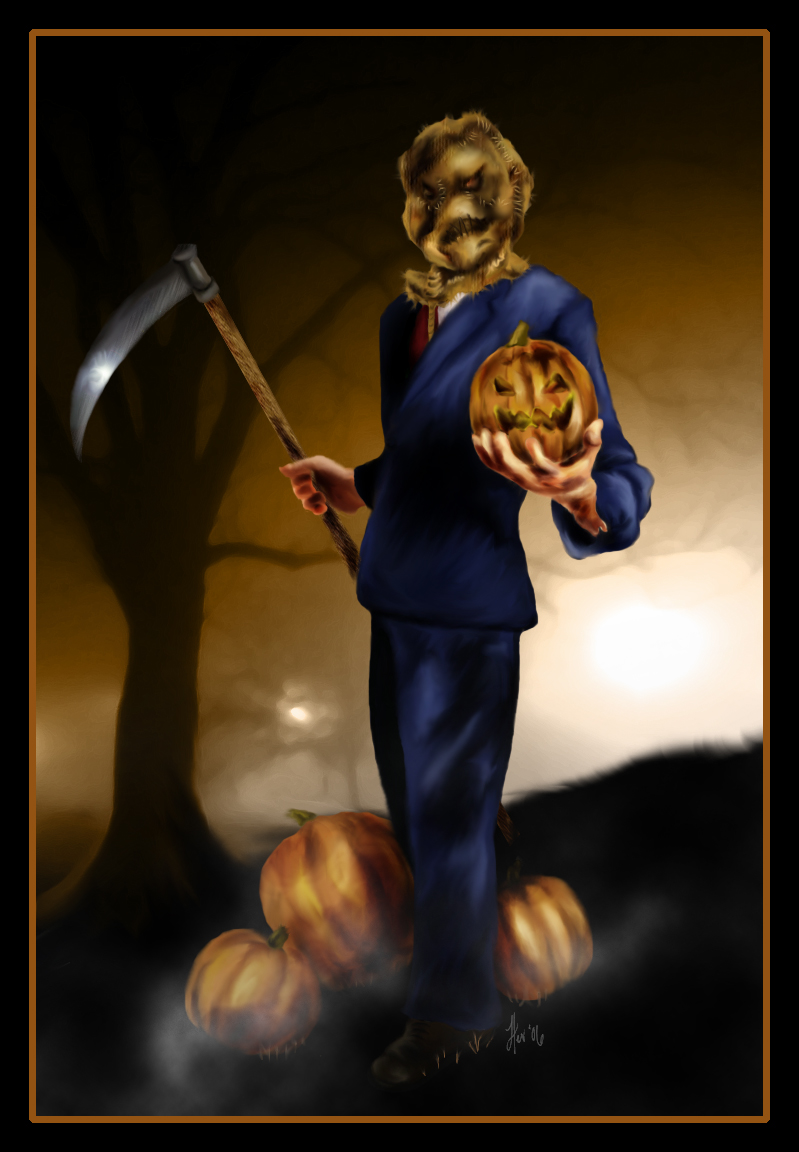 Halloween Scarecrow - color