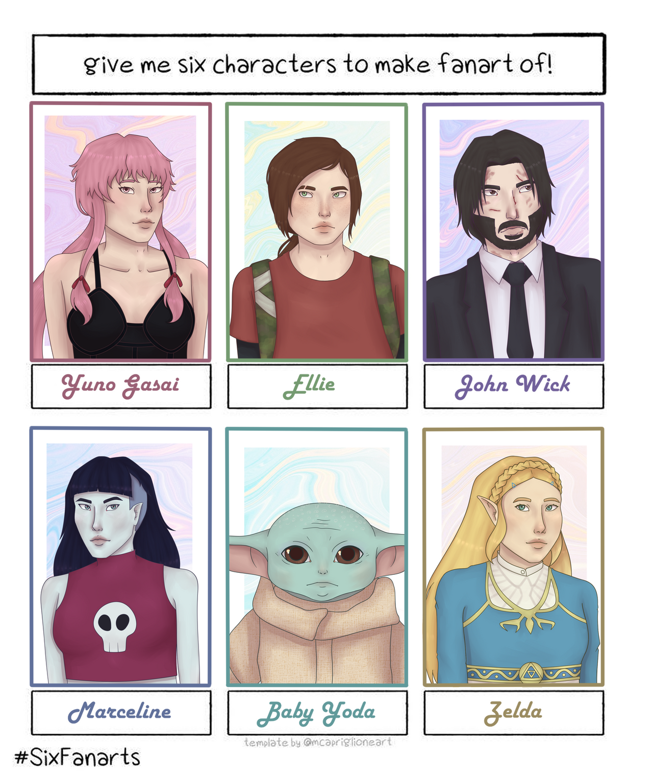 Six Fans Six Fan Art Challenge by Noa0Art on DeviantArt
