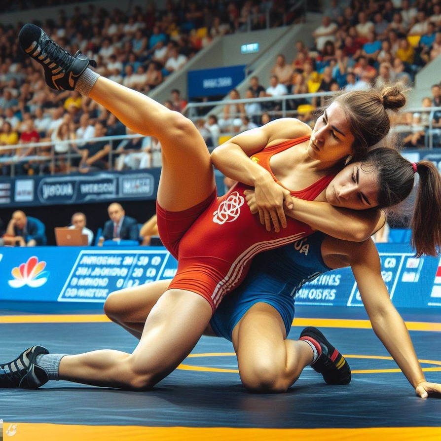 Women's wrestling (AI gene) by Ginelon on DeviantArt