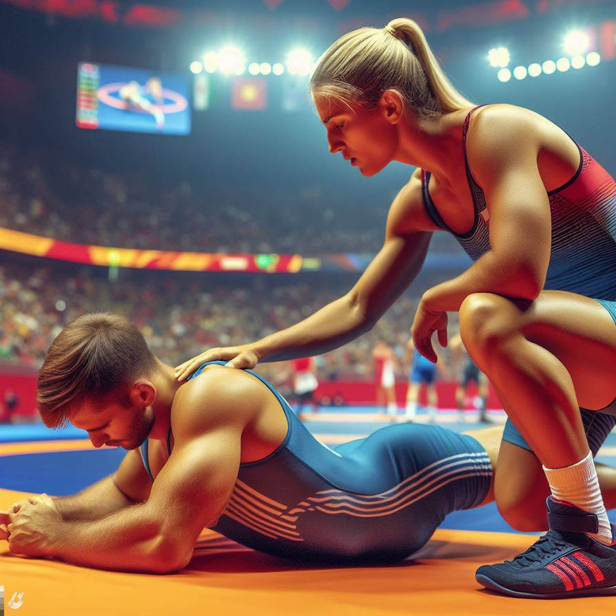 A Woman Beat A Man In A Wrestling Match AI Gene By Ginelon On DeviantArt a-woman-beat-a-man-in-a-wrestling-match-ai-gene-by-ginelon-on-deviantart
