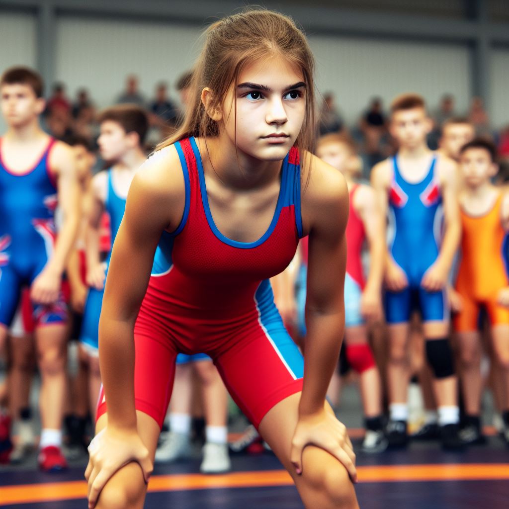 girl wrestler (gen AI) by Ginelon on DeviantArt