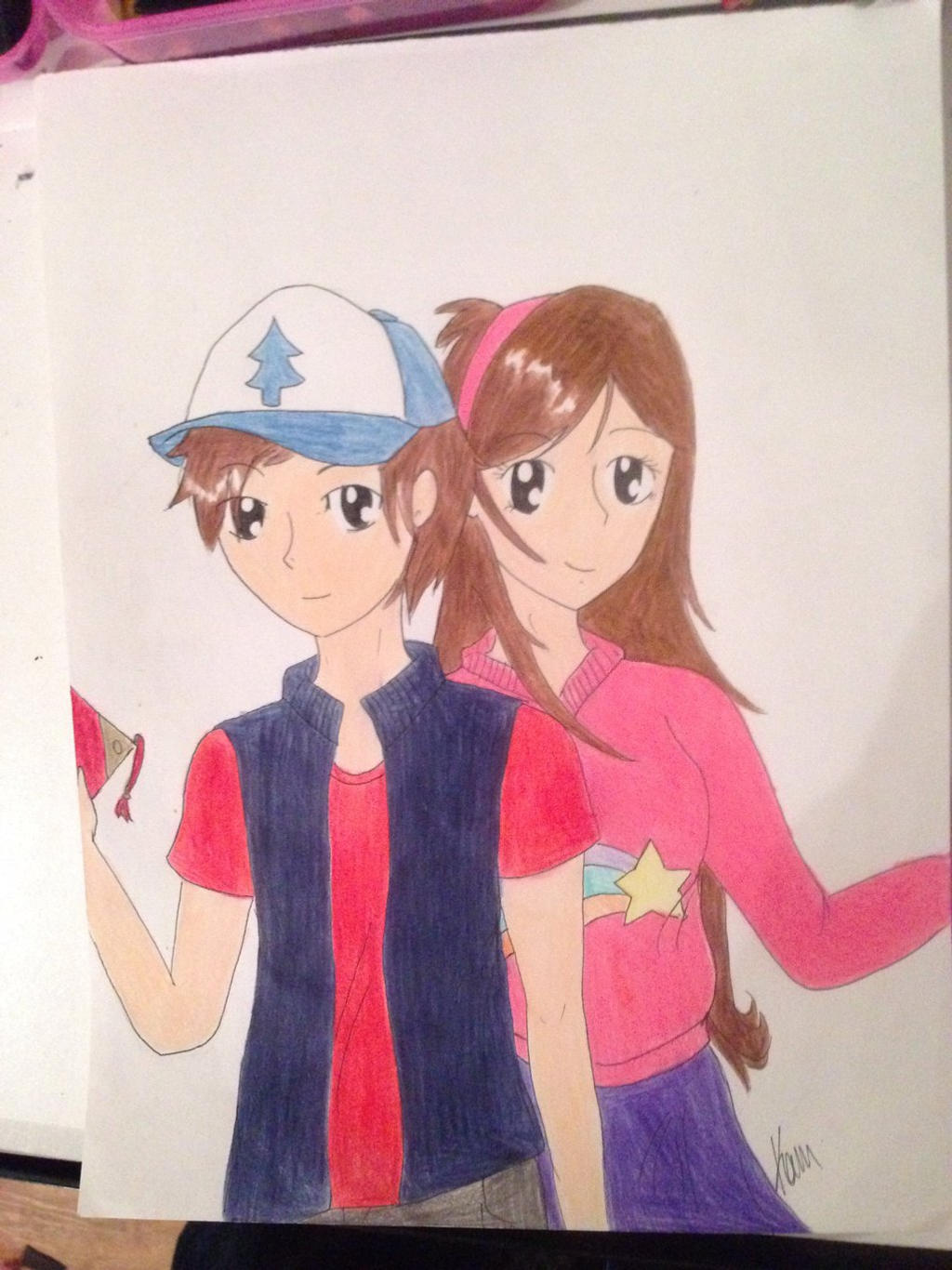 Dipper and mable drawing by KassAndraMCreeper on DeviantArt