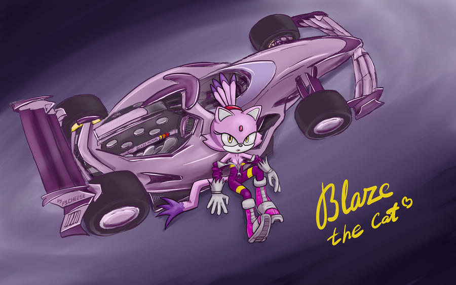 Feline Racerz Blaze the Cat Racing by F1Cheese on DeviantArt