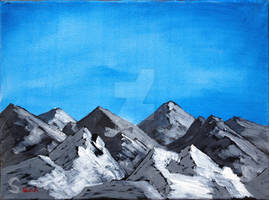 Acrylic mountains