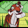 Shere Khan - stained glass villain