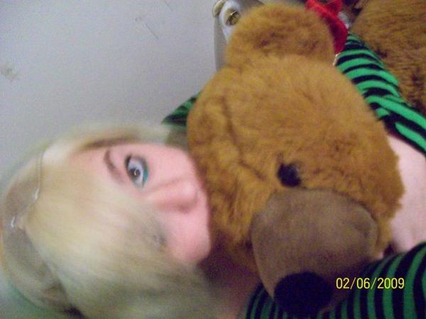 Blonde emo teddy