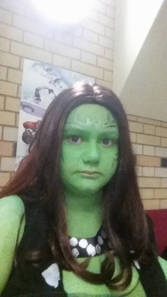 Gamora- Guardians of the Galaxy, face makeup