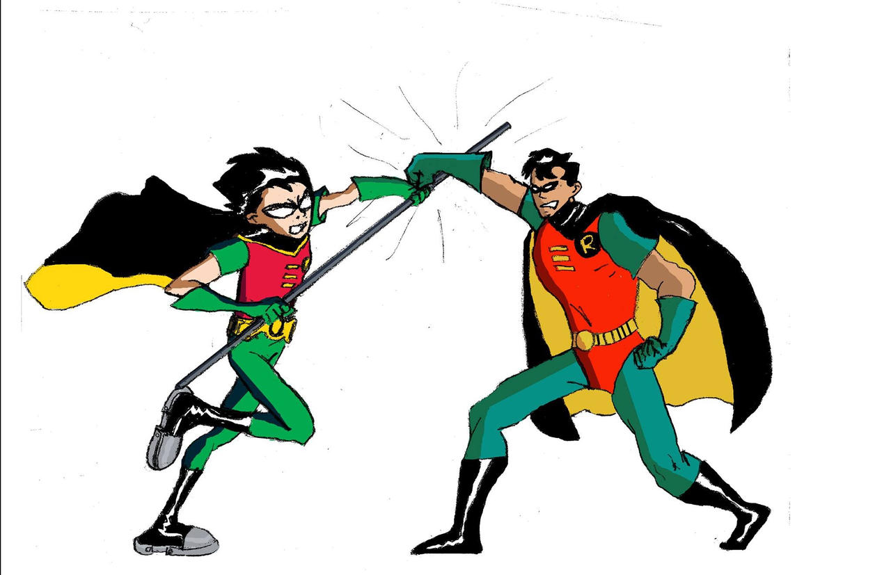 Robin Vs. Robin by JesterNo1 on DeviantArt