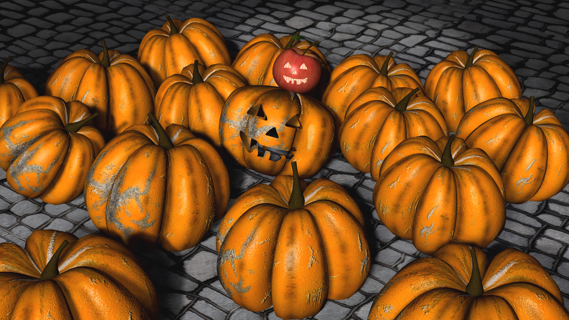 3D Modelling - Pumpkin-ception