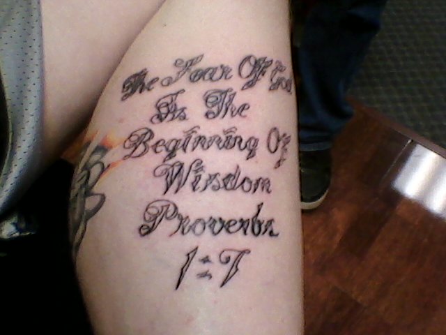 Bible Verse Tattoo