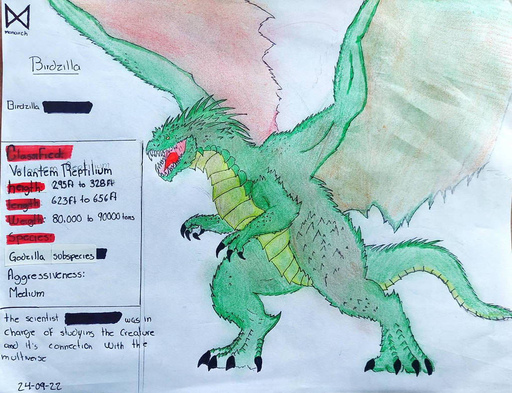 Birdzilla Rampage birdzilla (2/2) version monsterverse by Thezaker20 on DeviantArt