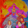 ghidorah, mechagodzilla, mothra (new multiverse)