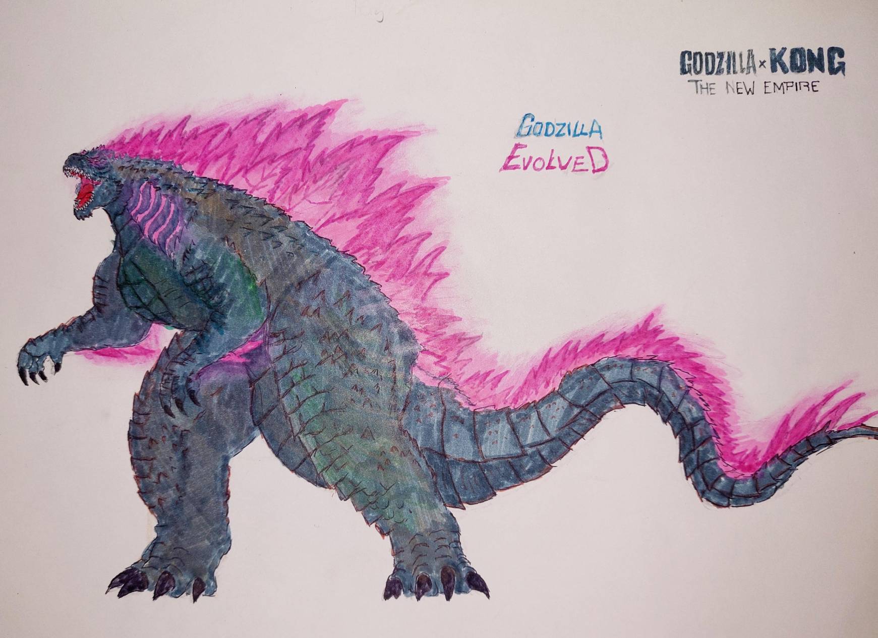 Godzilla evolved by Thezaker20 on DeviantArt