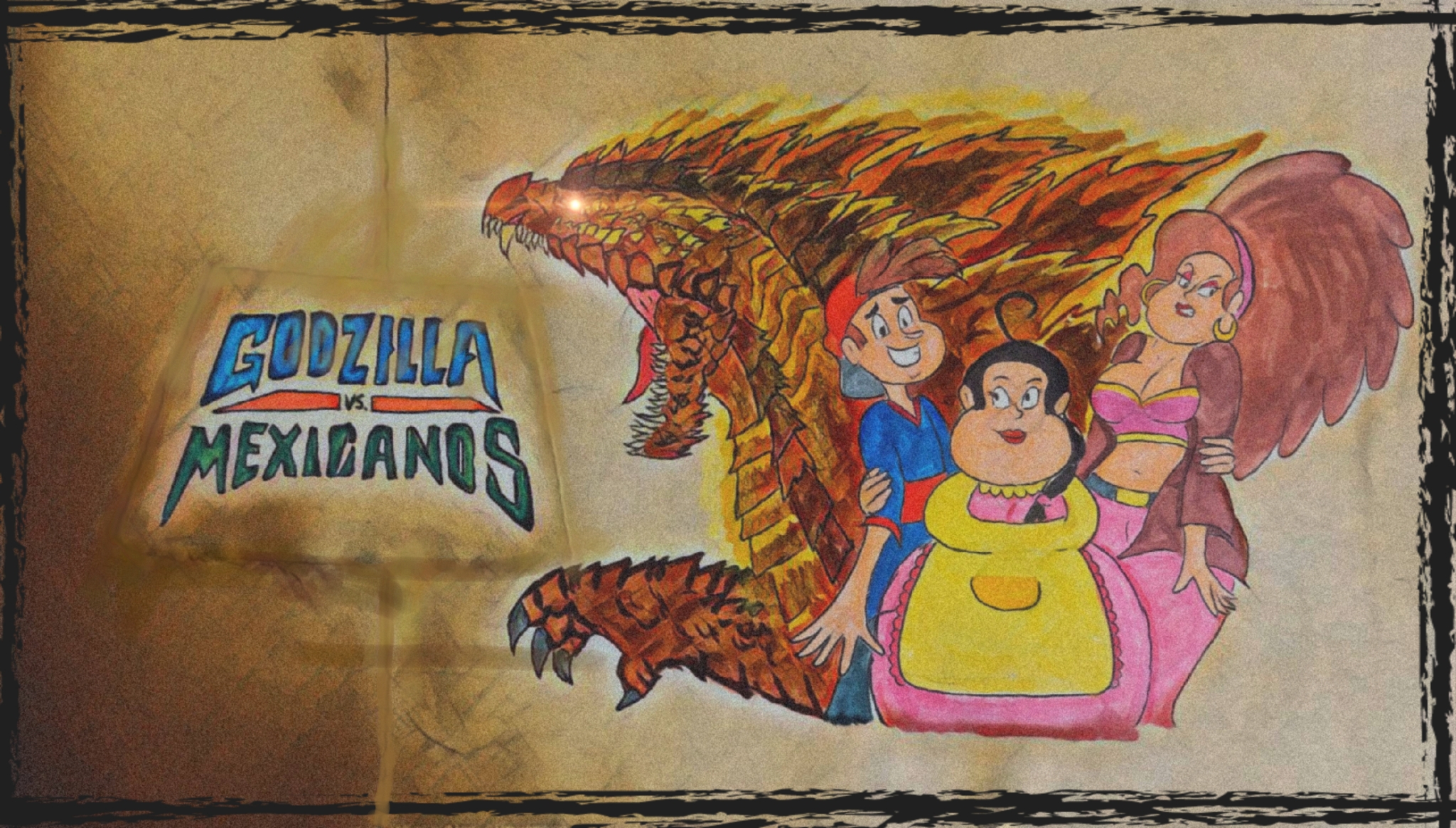 Godzilla vs mexicanos (Mother's day)