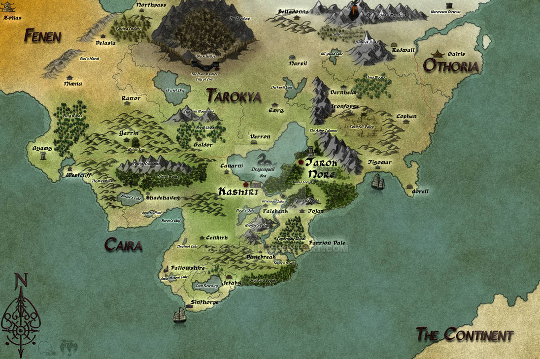Fantasy Map by Nomatoo on DeviantArt