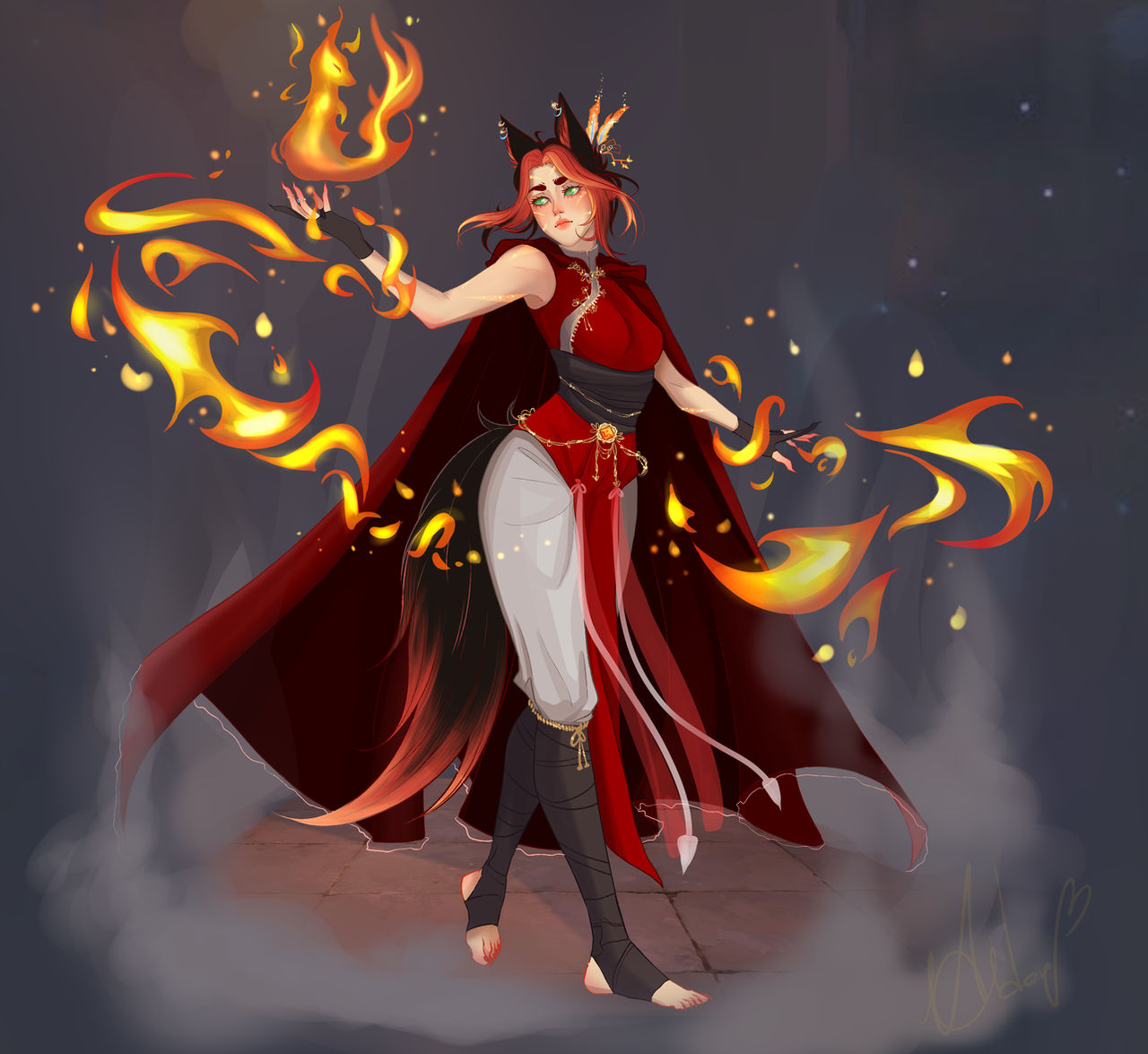 Pyrofox Pyro Fox OC by AidenTheGod on DeviantArt