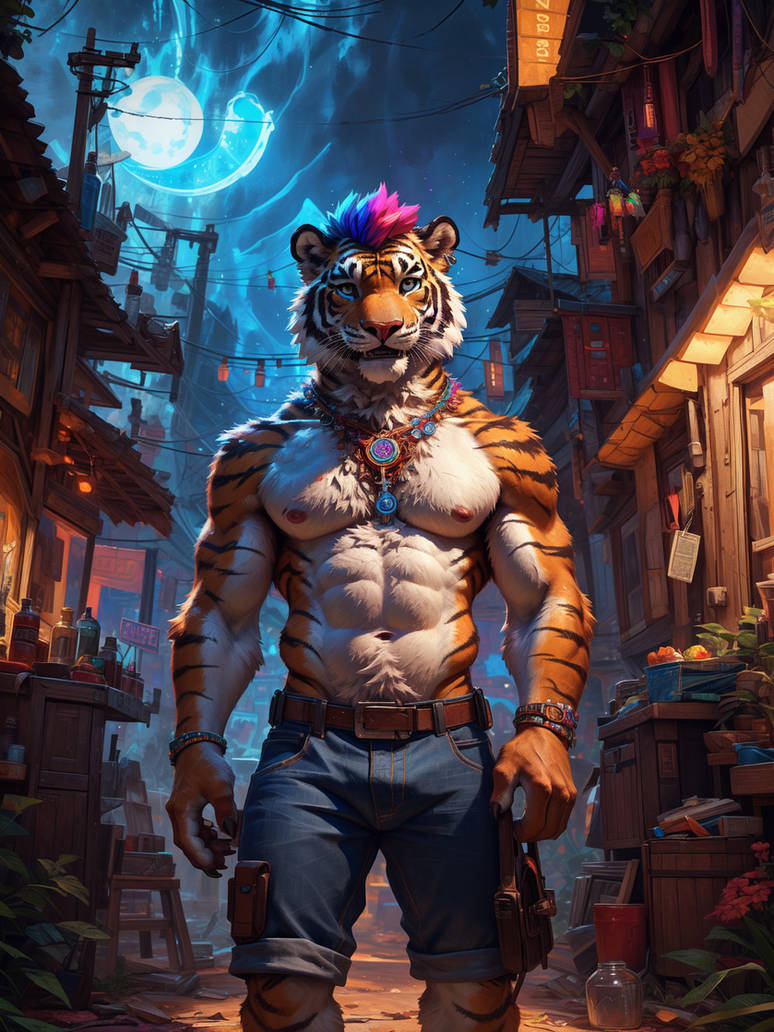 Humantaurian Fantastical Tiger by cattorihanzo on DeviantArt