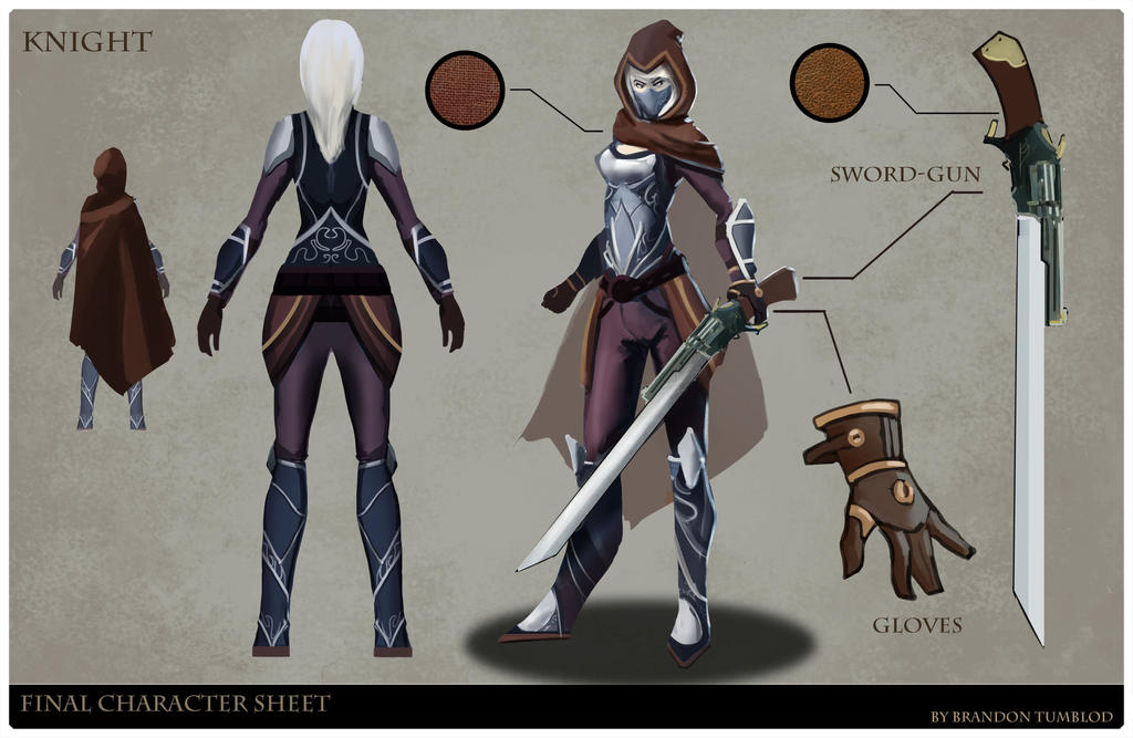 Knight girl character sheet by GIBurn on DeviantArt