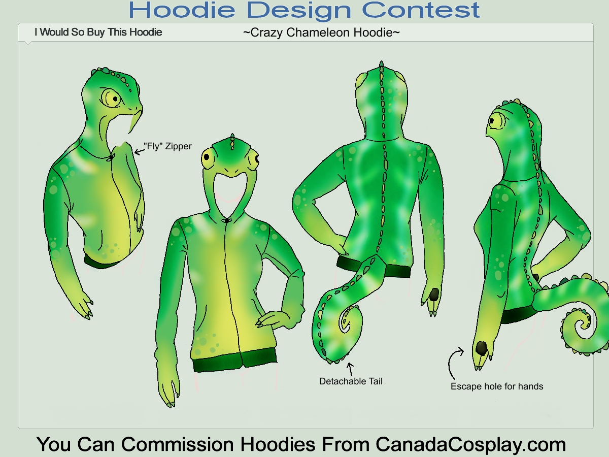 Crazy Chameleon Hoodie