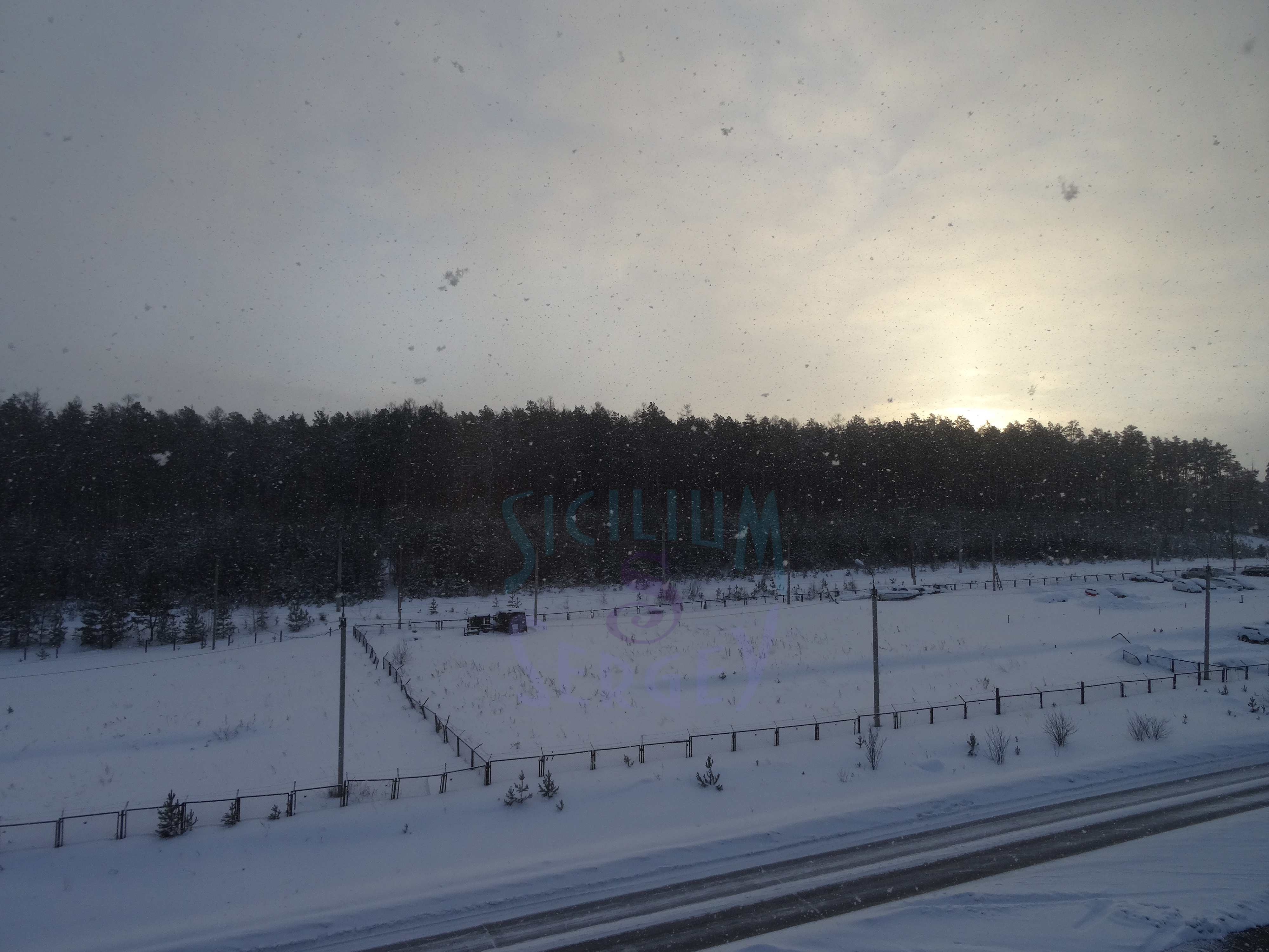 Ust-Ilimsk's Day Snowfall (1/3 snow)