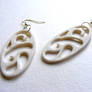 Coalesco Oval Ceramic Earrings