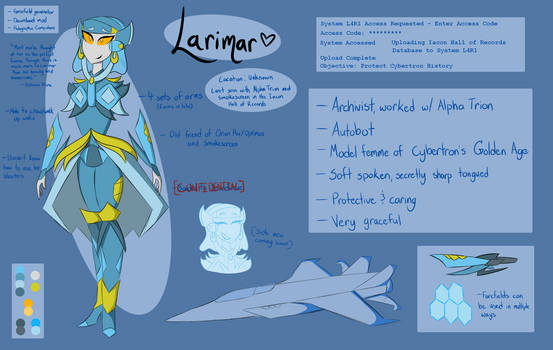 TFP OC - Larimar (Reference Sheet)