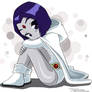 DC Teen Titans Little White Scared Raven