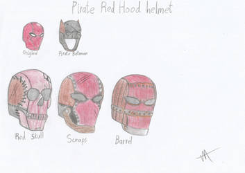 Pirate Red Hood helmet designs