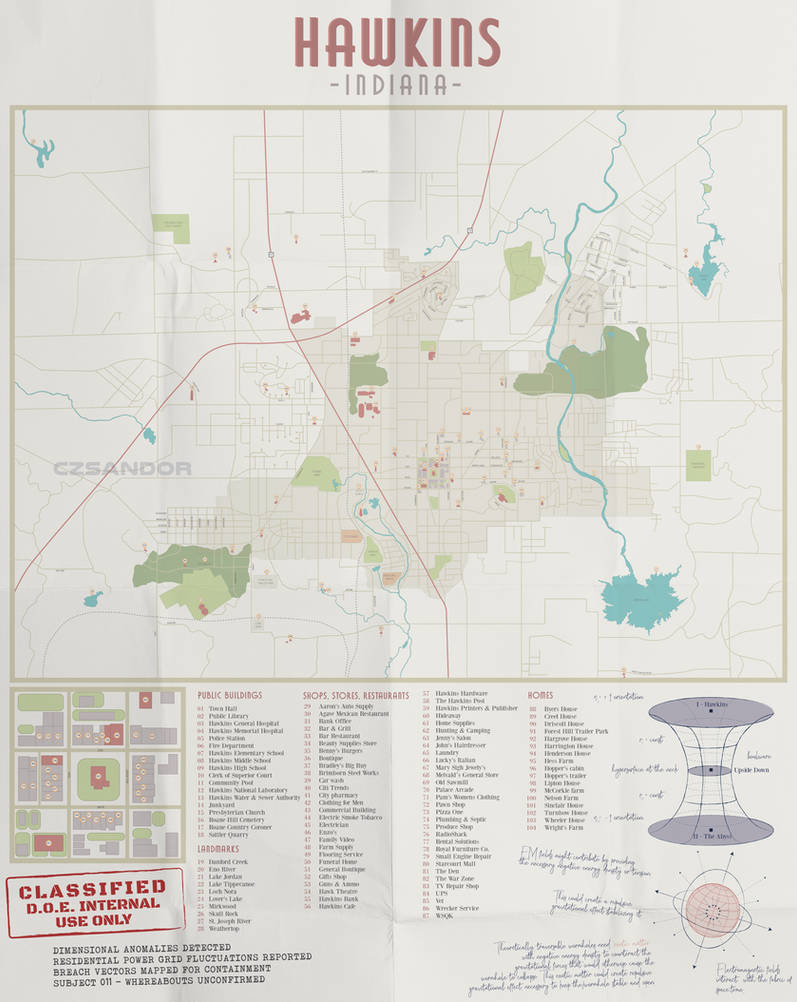 Hawkins Lab Map Stranger Things - Hawkins map+ by 86Botond on DeviantArt