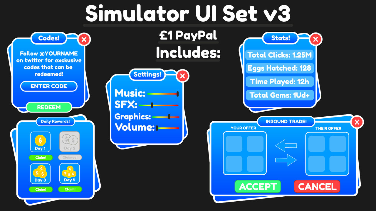 Simulator UI Set V3 by rurenz on DeviantArt