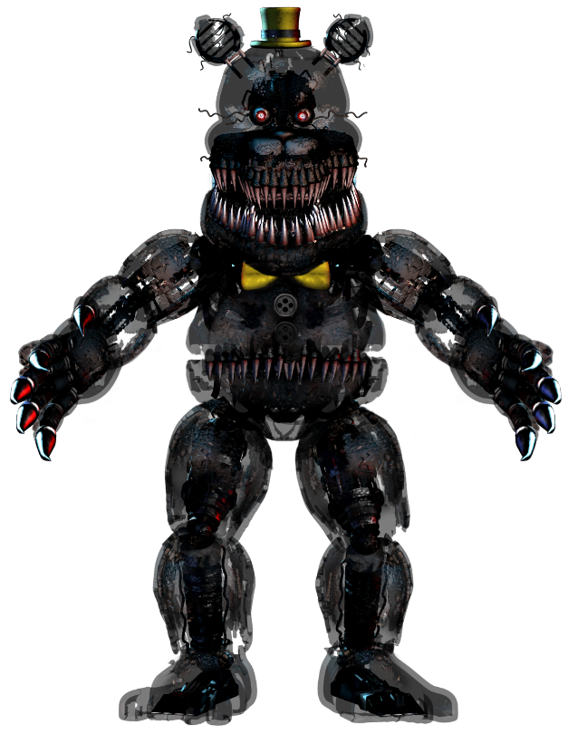 FNAF 4 Nightmare Foxy full body by Enderziom2004 on DeviantArt