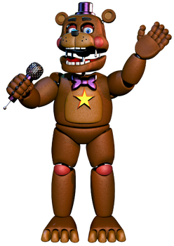 FNAF 6 Rockstar Freddy full body