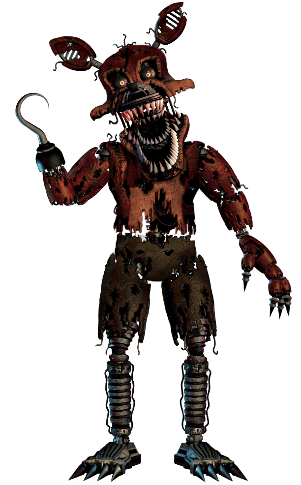 Five Nights at Freddy's 4 Nightmare Fan art, Nightmare Foxy, fictional  Character, animatronics png