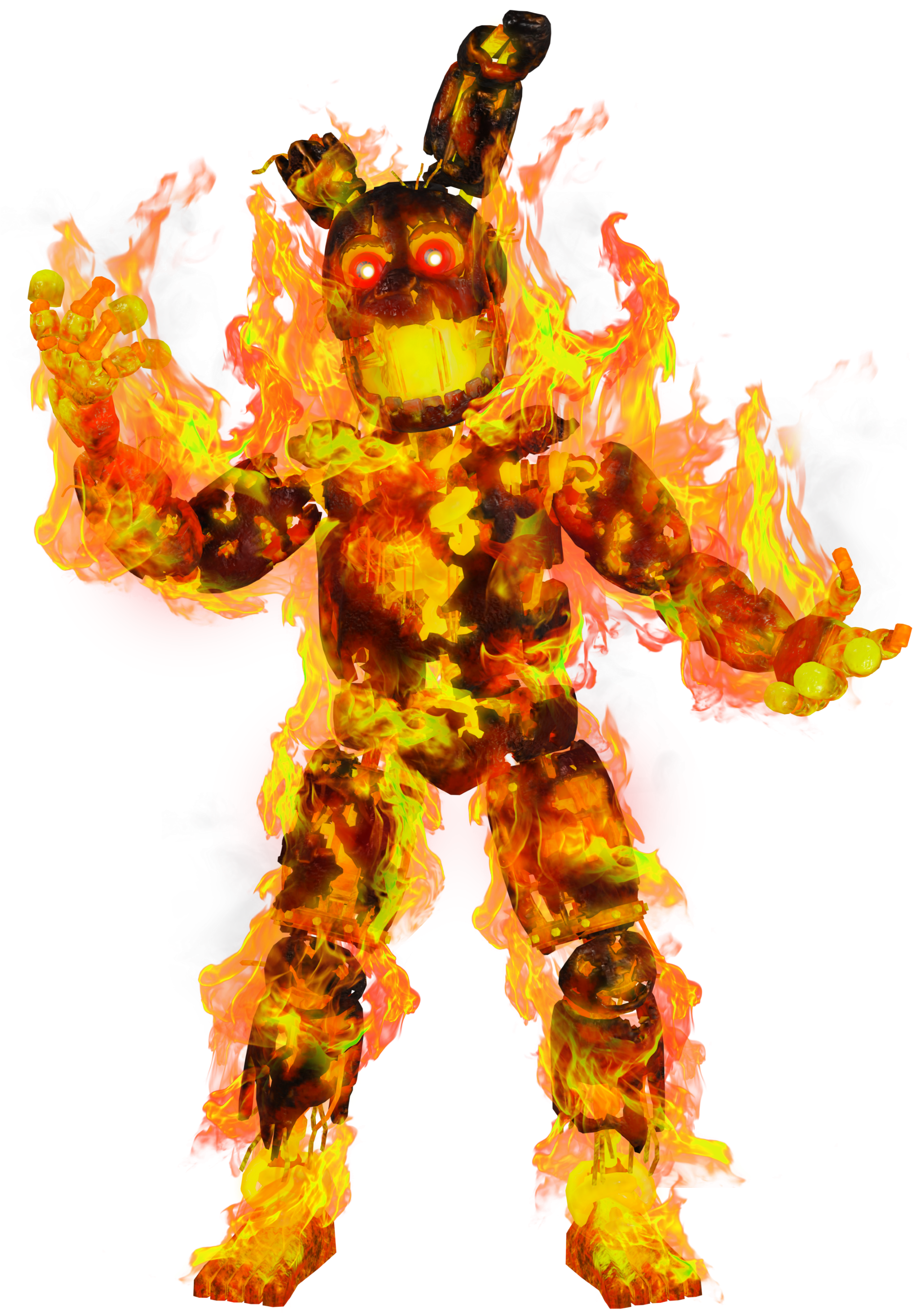 FNAF AR Flaming Springtrap full body by Enderziom2004 on DeviantArt