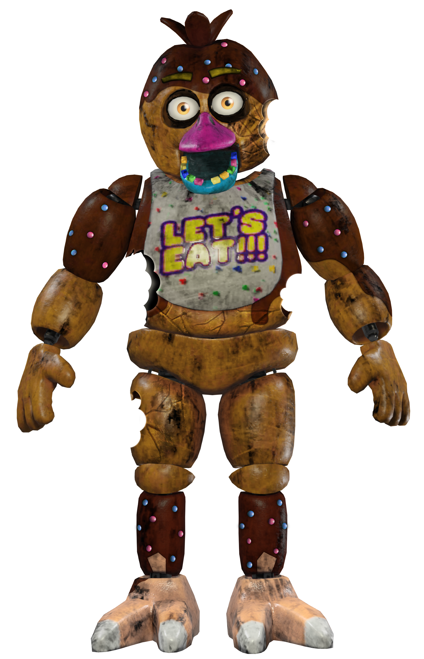 FNAF 4 Nightmare Chica full body by Enderziom2004 on DeviantArt