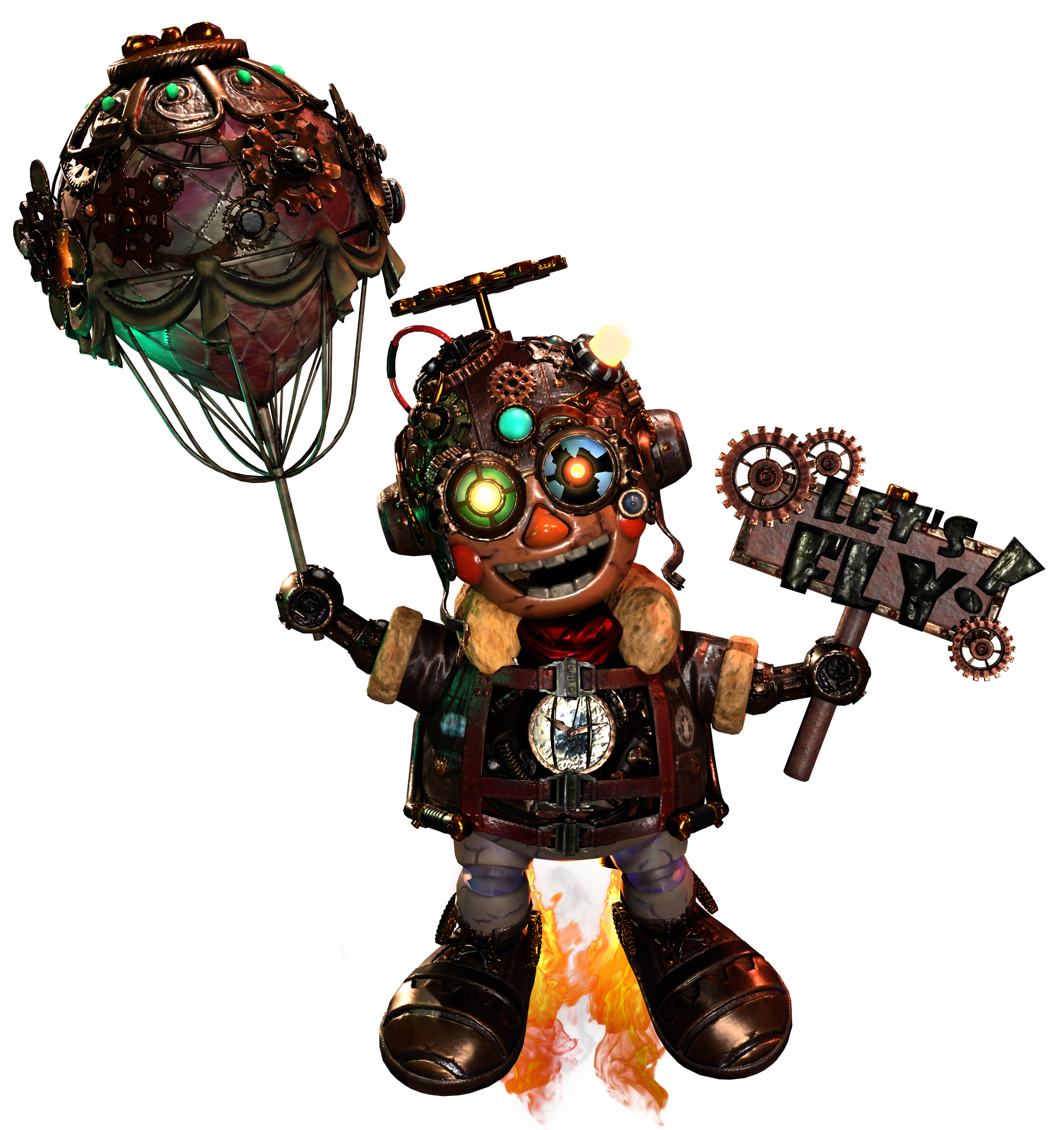 FNAF 2 Withered Foxy full body by Enderziom2004 on DeviantArt