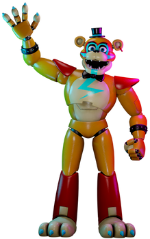 FNAF SB Glamrock Freddy full body