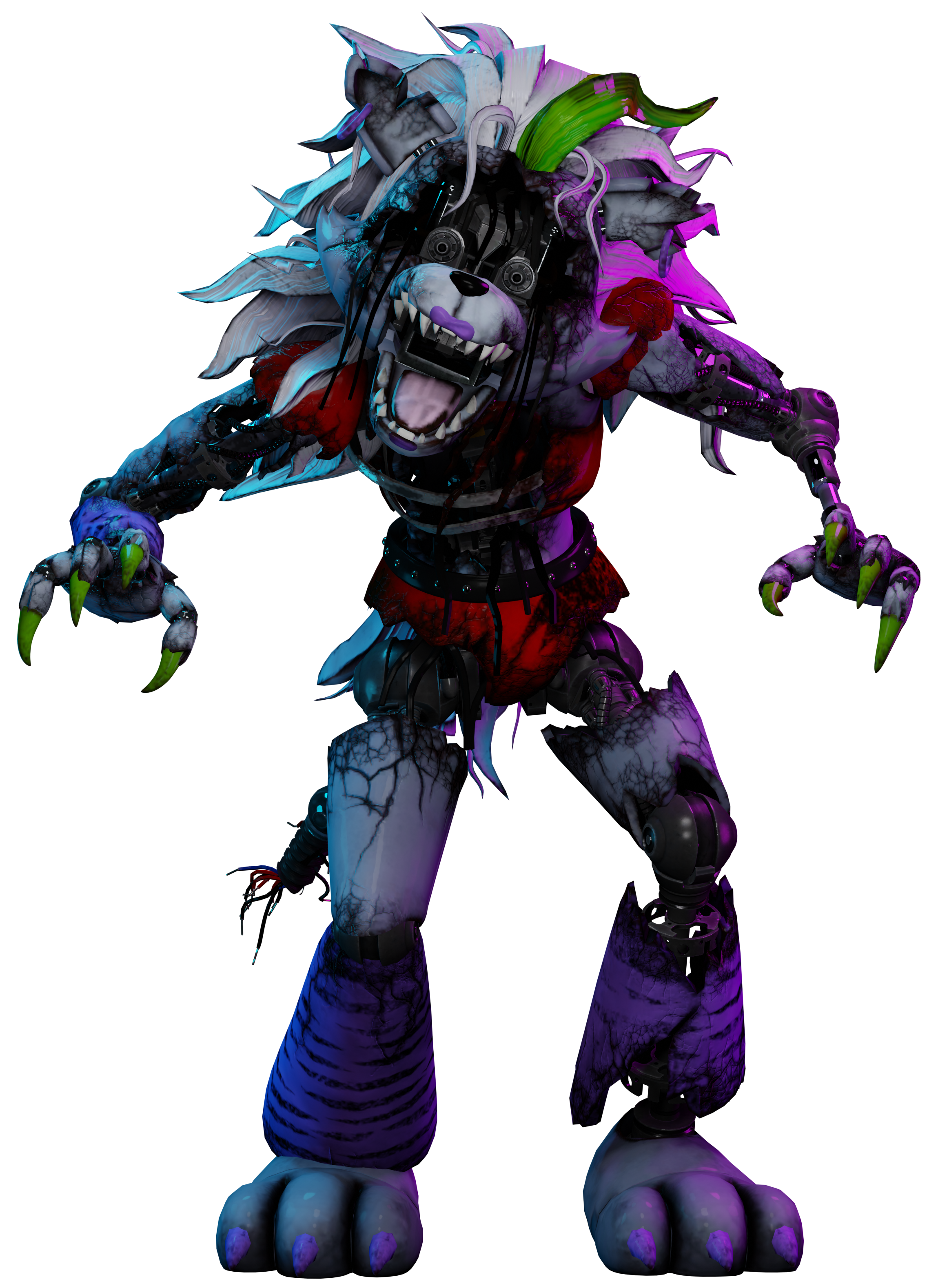 FNAF 2 Withered Foxy full body by Enderziom2004 on DeviantArt