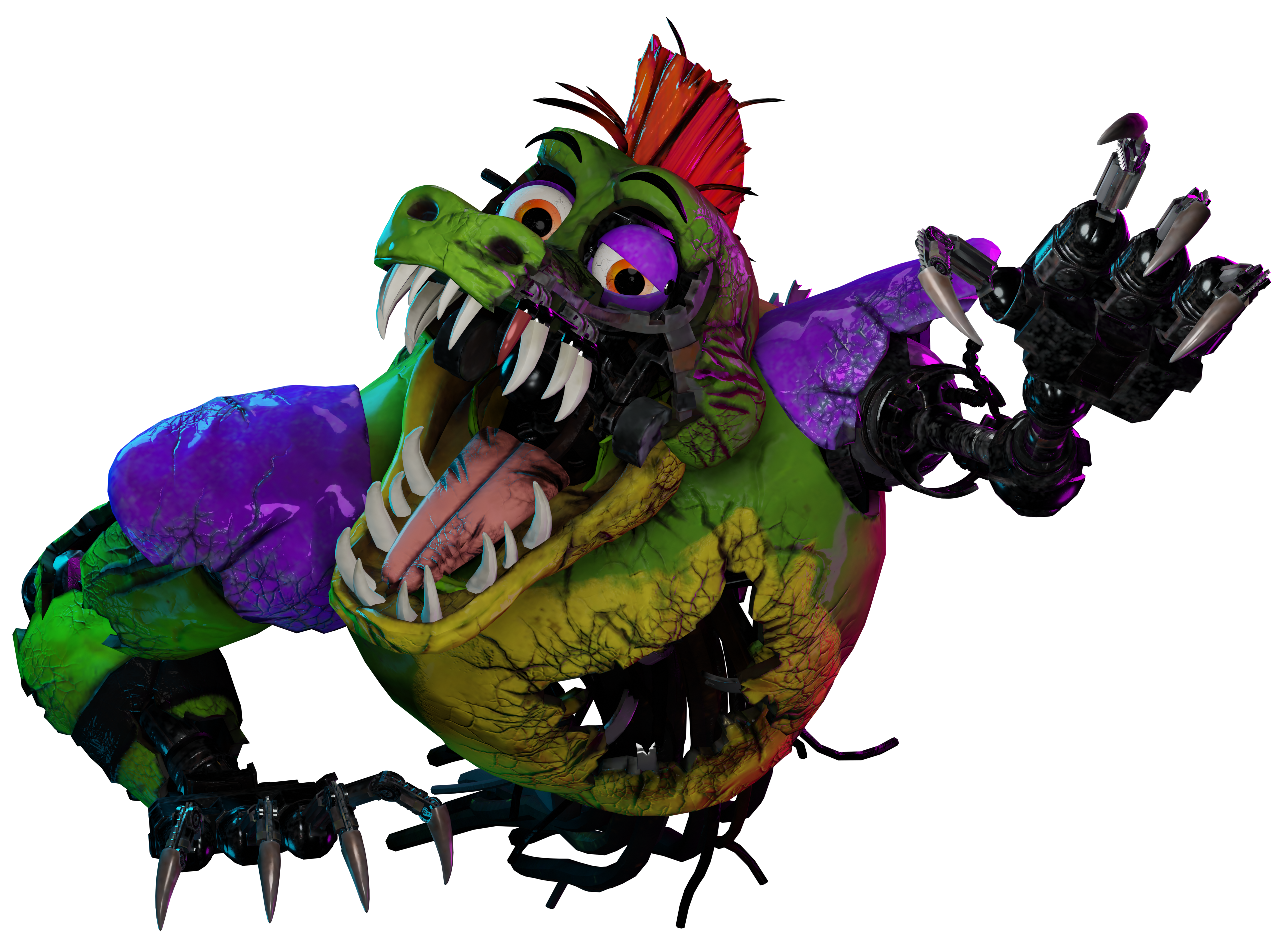 FNAF 4 Nightmare Chica full body by Enderziom2004 on DeviantArt