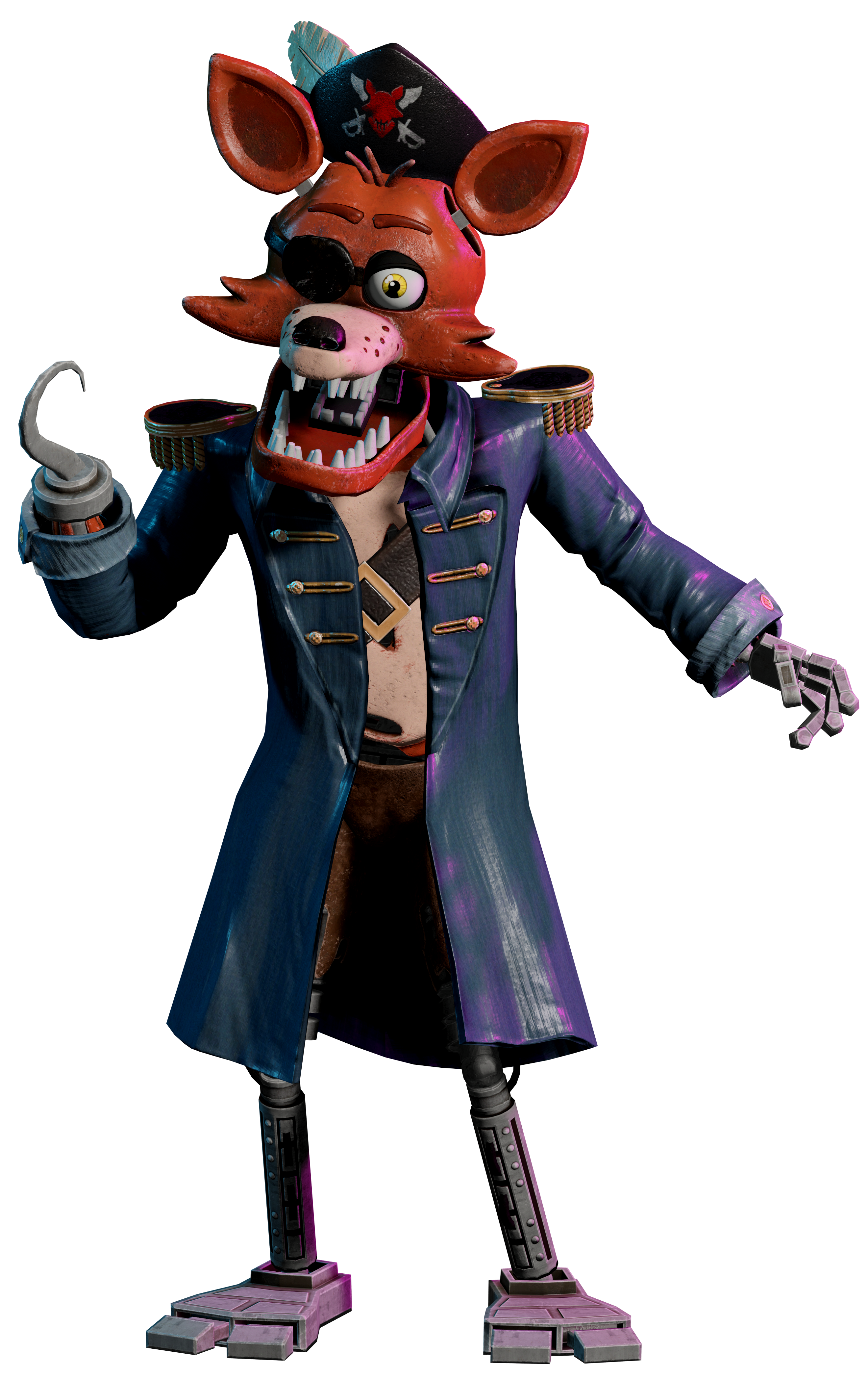 Withered Foxy Full Body (Credit when using) : r/fivenightsatfreddys