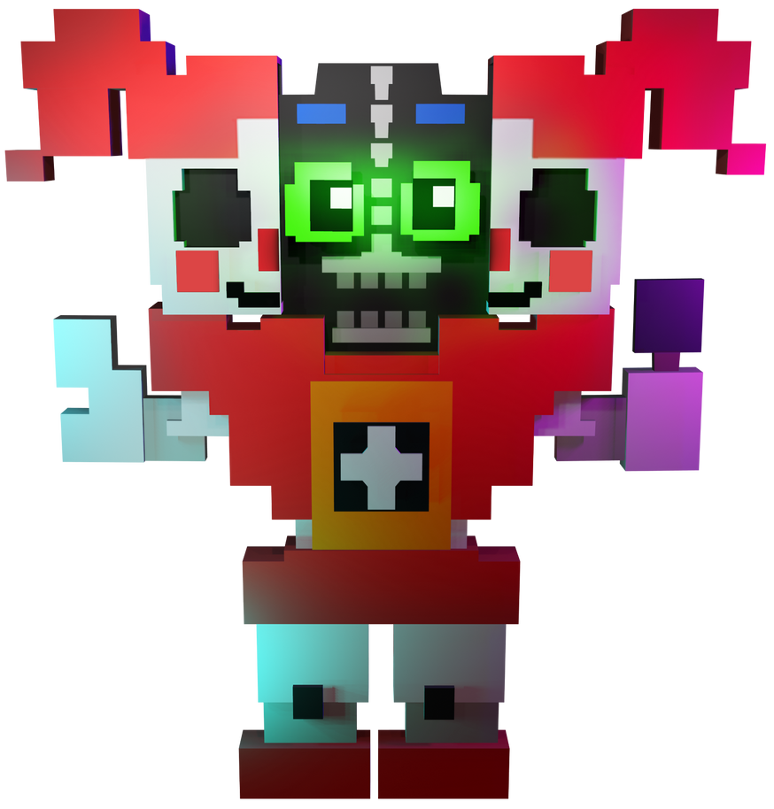 FNAF AR Attacking 8-Bit Baby by Enderziom2004 on DeviantArt