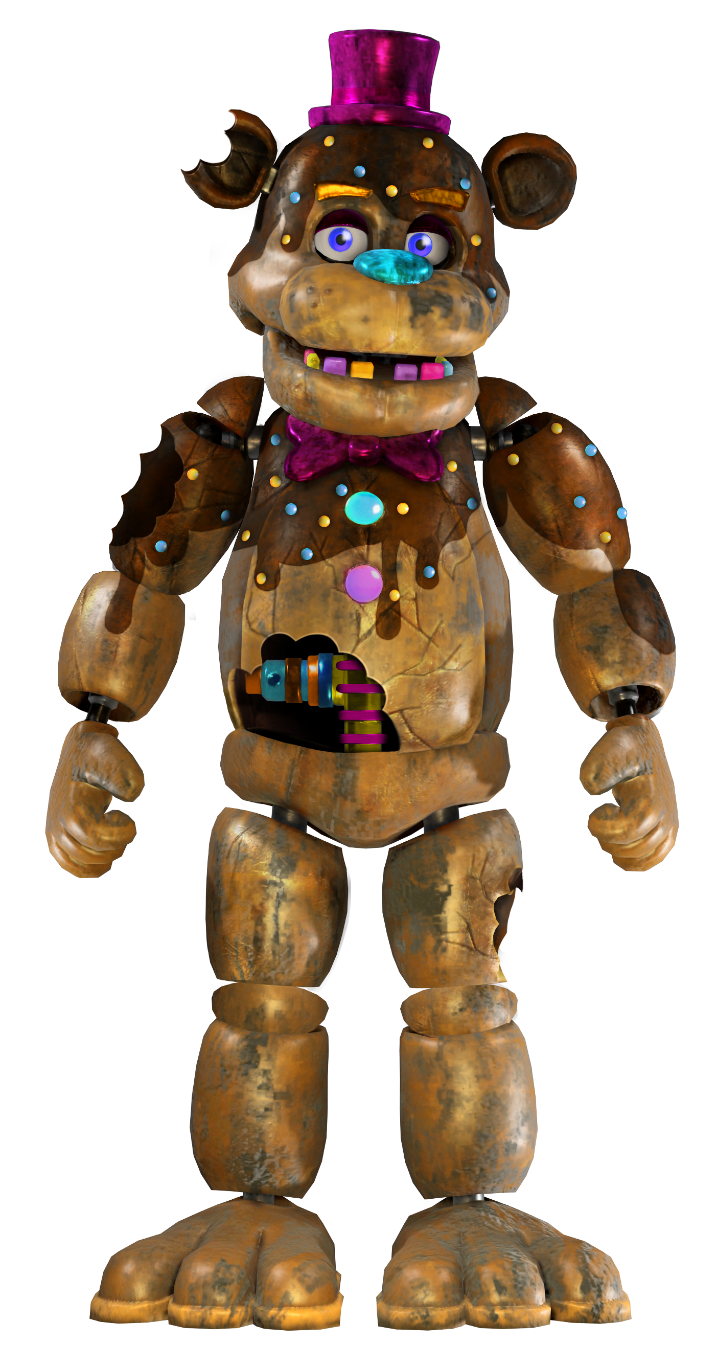 FNAF 2 Toy Bonnie full body by Enderziom2004 on DeviantArt