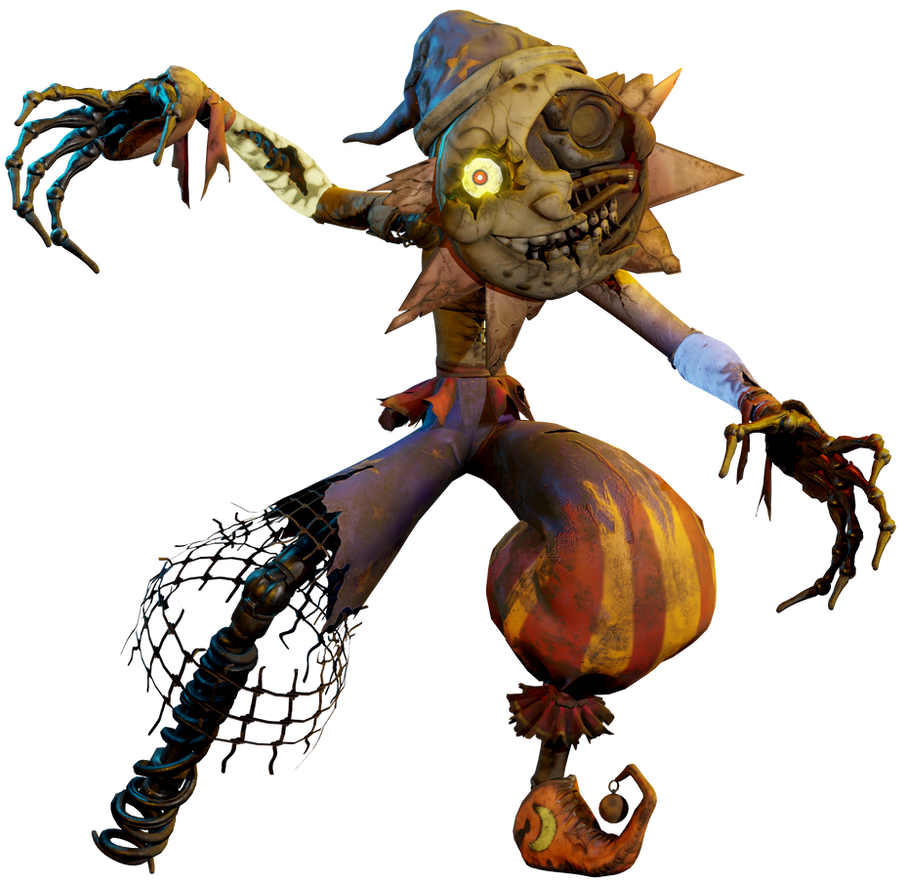 Sundrop Render FNAF SB Ruin Ruined Sun full body by Enderziom2004 on DeviantArt